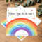 Servietten Taufe, 40 Stück Papierservietten Regenbogen, Servietten Schön Dass Du Da Bist, 3-lagig, Bunt Tischdeko für Kinder Geburtstag Konfirmation Kommunion Babyparty Taufdeko, 33 x 33 cm