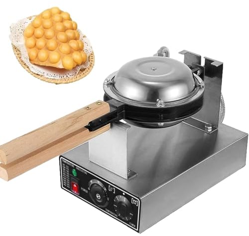 Dfdieratve Bubble Waffle Maker 1400W Commercial Bubble Waffle Maker Machine Non-Stick Egg Waffle Maker Electric Bubble Waffle Baker for Home or Commercial Use