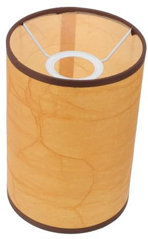 MERRYHAPY Pantalla De Lámpara De Tela Cilíndrica Decorativa Para Mesa Y Techo Para Habitaciones Y Oficinas Diseño Rústico Difusor De Luz De Fácil De Mantener Y Usar