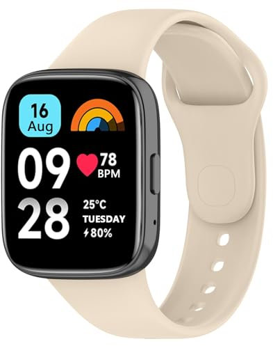Meliya für Redmi Watch Active 3 Armband Damen Herren, Flexibel Sport TPU Uhrenarmband für Xiaomi Redmi Watch Active 3