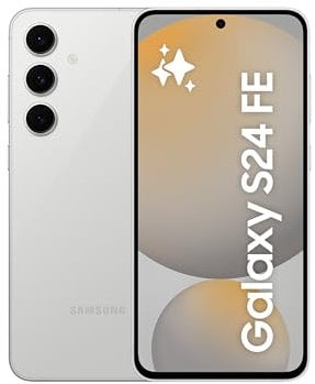 Samsung Galaxy S24 FE 256GB Grau AI Smartphone ohne Vertrag, AI Handy mit Android 15, 8 GB RAM, 256 GB Speicher EU Version