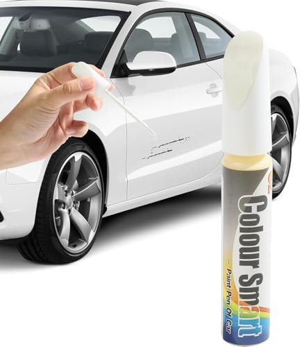 Rayures Réparation De Peinture,Stylo Retouche Peinture,Stylo Retouche Voiture,Stylo Réparation des Rayures Auto,Anti Rayure pour Carrosserie Moto Voiture Vélo (Blanc, 1PCS)
