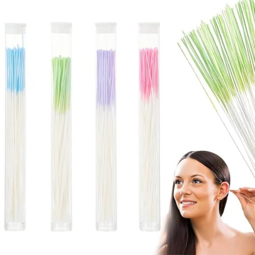 IKOPFLN 240 Stück Ohrringe Loch Reiniger Piercing Reinigung Linie Ohrloch Reiniger Stäbchen Faden Einweg Ohrstecker Piercing Pflege Geruchsentfernung Reinigung Werkzeug für Mädchen Frauen Männer
