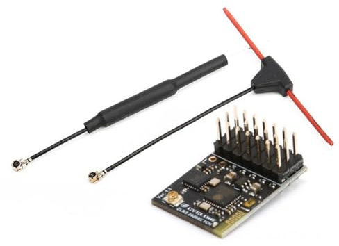 Diheohg ELRS 2.4G 7CH PWM-Empfänger ExpressLRS RX 2400RX PWM/CRSF-Protokoll für RC FPV Drone Fixed Wing Quadcopter, Gerade Einfache Installation
