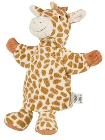 Sterntaler Kinder Handpuppe Giraffe Kaya - weiches Spielzeug zum Puppentheater, Erzählen, Kuscheln & Sprachförderung – Perfekter Spielkamerad & Geschenkidee - für Jungen & Mädchen, Mehrfarbig