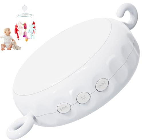 Heidouse Baby Crib Mobile con 36 Canciones Música, Percha de plástico para bebés móviles, Caja de música Cuna Que Funciona con baterías con Gancho Giratorio
