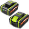 WA3553 - Batteria sostitutiva per Worx, 5000 mAh, 20 V, per Worx WA3551 W3553 WA3572 WX390 WX176 WX178 WU268 WX166.4 WX372.1 WX800 WG259E WA3760 WA38811