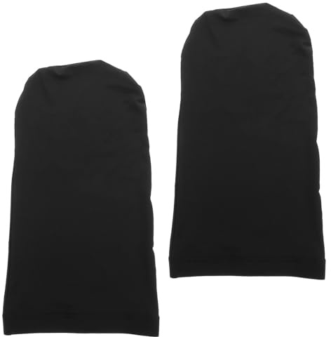 HEMOTON 2stücke Dreadlock-mütze aus Spandex Elastische Schwarze Kopfbedeckung für Dreadlocks Haarbandana-mütze Kopftuch für Männer und Frauen Schlafhaube Haarstrumpf