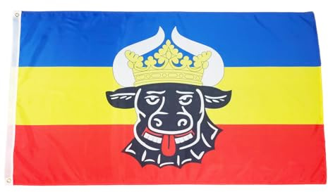 Fahne Flagge Mecklenburg Ochsenkopf - 90 x 150 cm