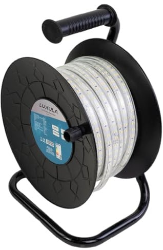LUXULA LED Lichtbandtrommel 25m IP65, 1000 lm/m, 5000K Neutralweiß