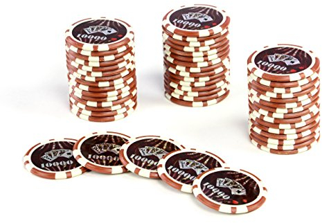 Nexos Trading 50 Poker-Chips Laser-Chips Ocean-Champion-CHIP Kanten abgerundet 12g Metallkern Poker Texas Hold`em Black Jack Roulette Token Jeton Wert 1-10000 wählbar (Wert 10000)
