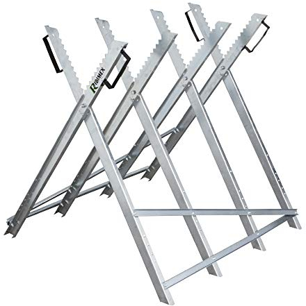 Ribimex PRICPB Cavalletto Taglialegna, Pieghevole, Argento