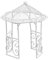Hobbyfun Pavillon ca. 14 cm, Weiss