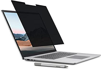 Kensington MagPro Elite Magnetic Privacy Screen for Surface Laptop 3 15, Removable High Clarity Protector Limits Viewing Angle and Blue Light, K58362WW