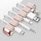 Ahastyle Clips Câble Organisateur Bureau, 5 Slots Support de Câble Cadre en Métal Gestion des Cables, Câble Rangement pour USB Câbles de Chargeur/Cordon/Bureau à Domicile et Voiture (Rose)