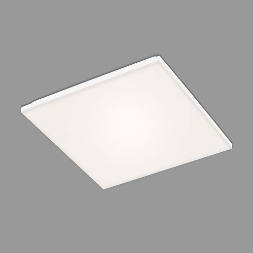 BRILONER Leuchten - LED Panel, LED Deckenlampe, Deckenleuchte rahmenlos, 24 Watt, 2.800 Lumen, 4.000 Kelvin, Weiß, 450x450x75mm (LxBxH), 7376-116, 45 x 45 cm