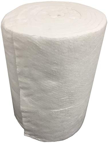 Céramique Fibre de laine, épaisseur 25 MM Densité 96 KG/M3 - Isolation cheminée cheminée cuisine four haute densité - laine blanche (30 cm x 61 cm)