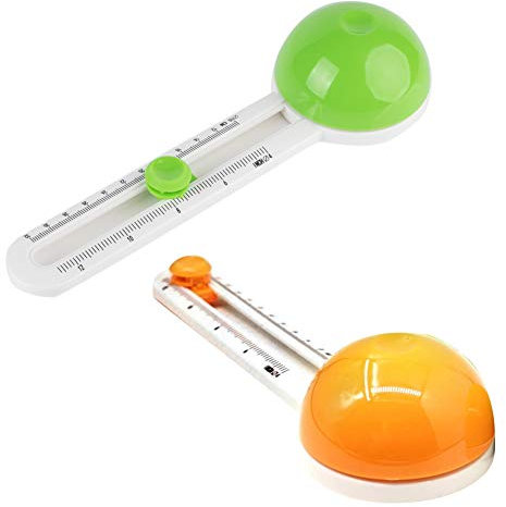 LZYANG Coupe-papier rond Outil de scrapbooking Machine de découpe rotative Fournitures artisanales Cutter rond Modèle Couteau à carte Jouets pour enfants Coupe simple A4 Outil de coupe manuel rotatif