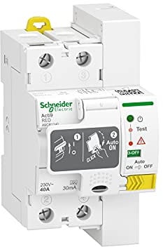Schneider Electric Acti9 RED 2P 40A 30mA, grigio