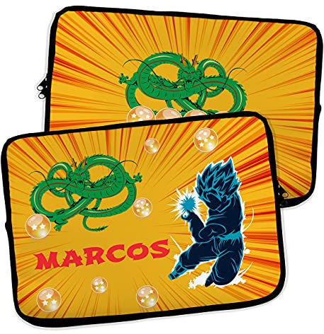 Housse pour Ordinateur Portable et Tablette. Personnalisé avec Nom. Galaxy Tab a8. Néoprène. Pochette Sacoche pour Chromebook Ultrabook Netbook Tablette. Dragon