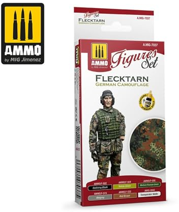 Ammo Mig Jimenez Flecktarn German Camouflage Set - Acrylfarben 17ml für Figuren