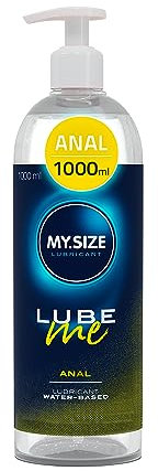 MY.SIZE Lube Me Premium Gleitgel Anal 1000 ml I Gleitmittel extra viskos I Wasserbasierte Gleitgele I Lubricant Gel für Toys & Latexkondome geeignet I water based lubrication