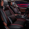 maipula Luxus Sitzauflagen Auto mit Rückenlehne Geeignet für Vier Jahreszeiten,Airbag Compatible, Universal Sitzbezüge-Set,5-Sitze, 9 Stück,Schwarz Rot