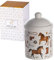 SPOTTED DOG GIFT COMPANY Vorratsdose Keramik mit Deckel Luftdicht - Vorratsbehälter Keksdose Aufbewahrungdose für Kaffee Tee Leckerli Zucker mit Pferdmotiv Pferde Deko, Geschenk für Pferdeliebhaber