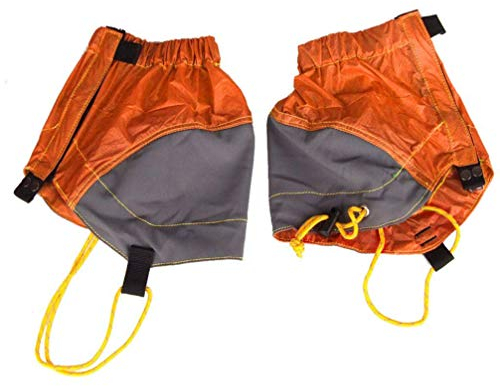 NOLITOY wasserdichte Knöchelgamaschen, Gamaschen Low Lightweight Trail Running Gaiters Breathable Sandproof Foot Cover for Hiking Walking Shoes Stiefel Orange