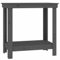 Gecheer Werkbank Arbeitstisch mit Ablage Werktisch Packtisch Werkstatttisch 80 x 50 x 80 cm (B x T x H) Massives Kiefernholz Grau