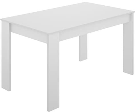 DEKIT GRUPO RIMOBEL Sami Mesa de Comedor o Cocina Fija, Melamina, Blanco, 77x139x81 cm