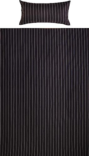 Looks by Wolfgang Joop Bettwäsche Feinflanell anthrazit-Ocker Größe 155x200 cm (40x80 cm)