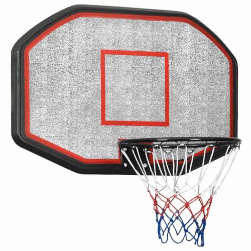 vidaXL Basketball-Rückwand, UV-beständiges Polyethylen-Material, klassischer Stahlrand, Wandmontage, für den Innen- und Außenbereich, mehrfarbig
