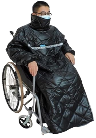 FUELIX Winter Rollstuhl Schlupfsack, Rollstuhl-Halbpack Warme Decke, Rollstuhldecke Erwachsene Winter, Rollstuhlschlupfsack Schlupfsack Wintersack Fusssack Für Erwachsene Winddichte