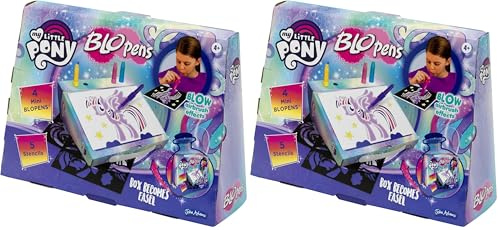 John Adams | BLOPENS® My Little Pony Creative Case: Blow Airbrush Effects | Arts & Crafts | Ages 4+ (Pack of 2)