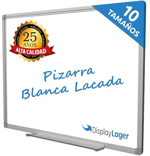DisplayLager Whiteboard Magnetisch - Ideal für Office, Schule, Lehrerzimmer, Küche und Seminarräume, Lackiert, 25 Jahre Garanti (120 cm x 100 cm)