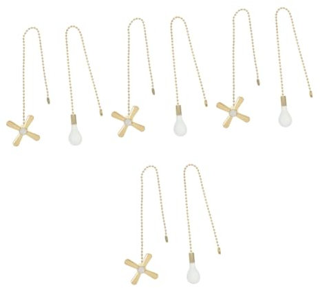 Mikikit 4sätze Vintage Deckenventilator Zugkette Aus Dekorative Pull Chain Für Deckenleuchten Und Tischlampen Rustproof Und Langlebig Bringt Stil Ihr Zuhause