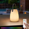uuffoo Outdoor Akku Lampe Tragbare Kabellos Dimmbare Tischlampe Wiederaufladbares Wasserdichtes 8 Farben LED Außen Tischleuchte für Tisch Bar Terrasse ostern BBQ dekoration (Twill, Kunststoff)
