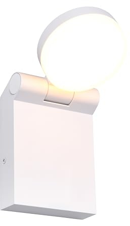 Trio Leuchten LED Außen Wandleuchte Adour 245560131, Aluminium Druckguss Weiß matt, Schirm Acryl Weiß, inkl. 7.5 Watt LED, Farbwechsel |