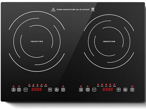 Induction Cooktop 2 Burner, Countertop/Drop-in, 120V/1800W