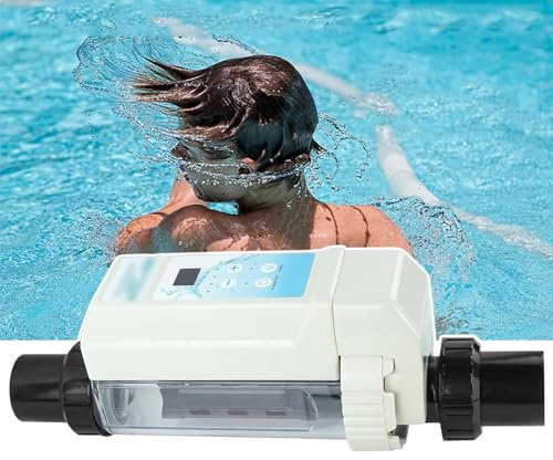HCAUYNN Filtre à Sel éLectrolytique pour Piscine, pour Spas Et Piscine,8g/h