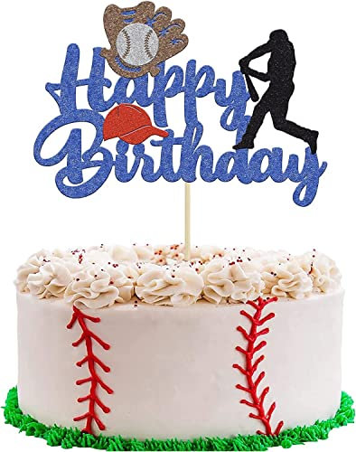 Base Ball Cake Topper, Funny Cake Toppers, Men And Women Cake Topper Suitable For Party Decoration, Anniversary, Birthday, Festival