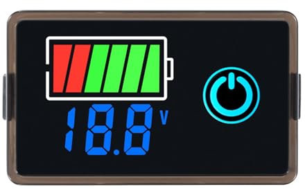 Electric Power Gauge Digital Voltmeters Current Meter Tester with Clear Readout for 8-100V Applications Homes Workshops
