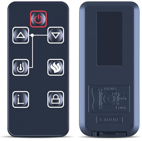 TCNOUMT Ersatzfernbedienung für Elektrokamin von Intertek IF-6OFSB IF-7OFSB IF-50FSB