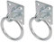 FIXMAN 302410 Chain Plate Electro Galvanised Ring 50 mm x 50 mm, Silver (Pack of 2)