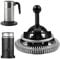 Milk Frother Spare Parts, Whisk Replacement, Stainless Steel Milk Frother Replacement, espressos Machine Milk Frother, Milk Frothing Spare for Coffee Tea Machine Electric Milk Frother Part