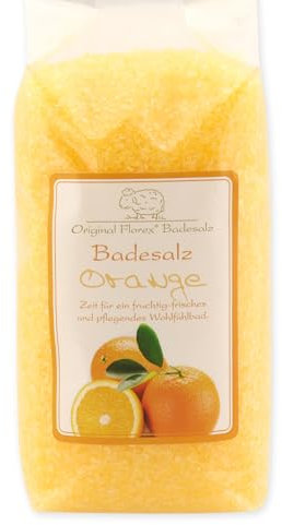 Florex Badesalz Badezusatz Orange mit Bio Schafmilch 1000 g