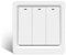 Smart Lichtschalter Alexa, Wlan Lichtschalter, Neutralleiter Erforderlich, Smart home Lichtschalter Kompatibel mit Alexa/Google Home/Tuya/Smart Life App, Aufputz Schalter Alexa (3 Fach 1 Weg)