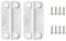 Replacement Cooler Hinges for Igloo (Set of 2) – Fits 25-165 Quart Ice Chests – Includes 8 Stainless Steel Screws– Durable Plastic Hinge Kit