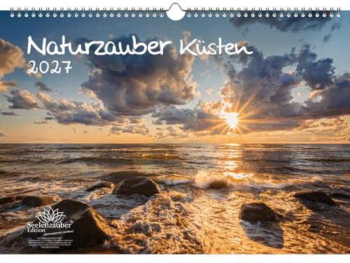 Naturzauber Küsten DIN A3 Kalender für 2027 Urlaub Meer Küste - Seelenzauber